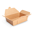 Obrázok Papírová krabička na jídlo otevřená